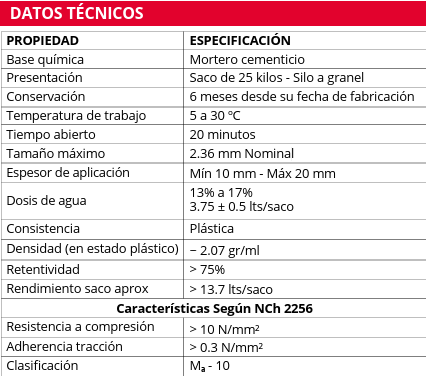 PEGA M10 HIDRÓFUGO - Imagen 2