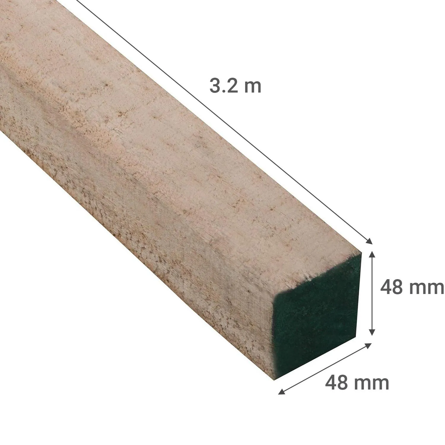 Pino Dimensionado Verde 2x2