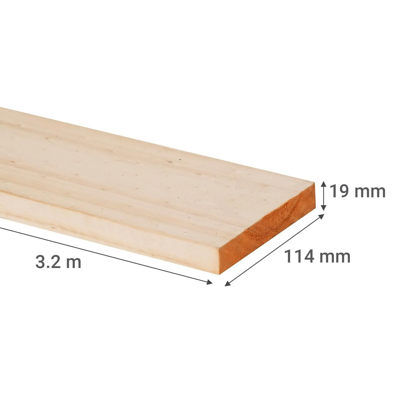 Pino Seco Cepillado 1x5