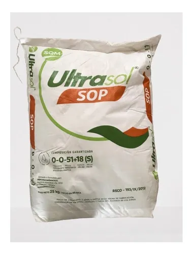 Sulfato potasio soluble 25 Kg