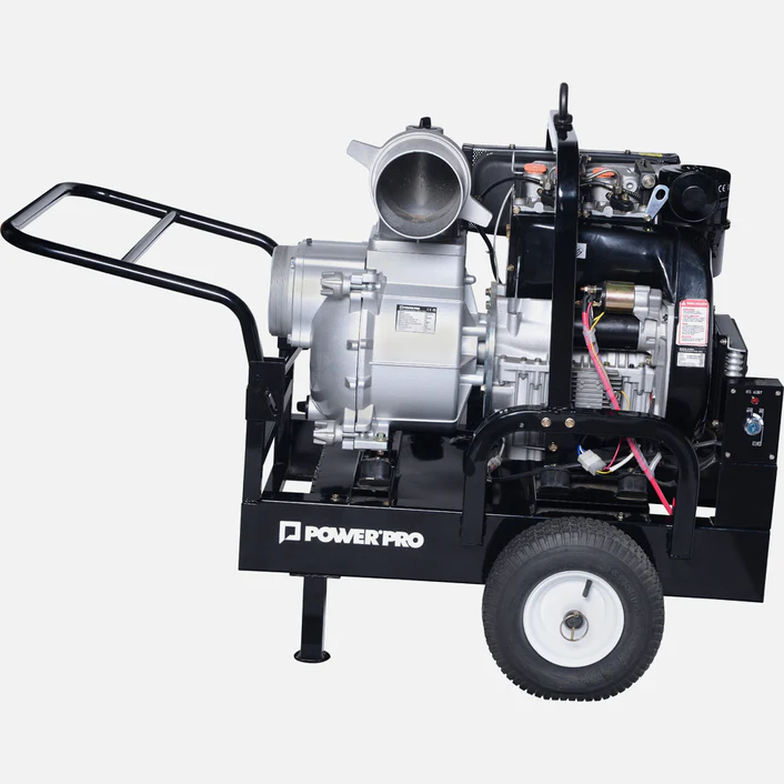 Motobomba 6″ Diesel Partida Eléctrica 16.8 HP POWERPRO DWP150FLE